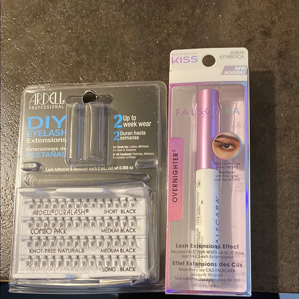 Ardell and Kiss Eyelash Extension Kits